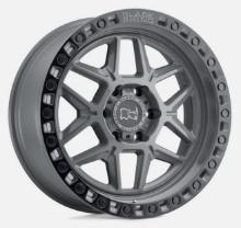 BLACK RHINO 18"x9.0" Battleship Gray w/ Black Ring Rims