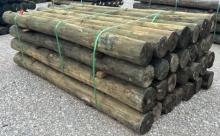 6" x 7' Treated Posts, 28 Posts