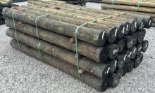 6" x 7' Treated Posts, 28 Posts