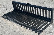 76" Quick Attach Skeleton Bucket w/ Low Sides