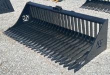 72" Quick Attach Fine Skeleton Bucket w/ High Sides