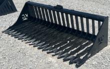 76" Quick Attach Skeleton Bucket w/ High Sides