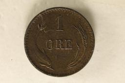 1874 DENMARK 1 ORE KM-792.1 XF PLUS