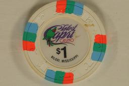 $1 ISLE CAPRI CASINO CHIP. BILOXI, MISSISSIPPI