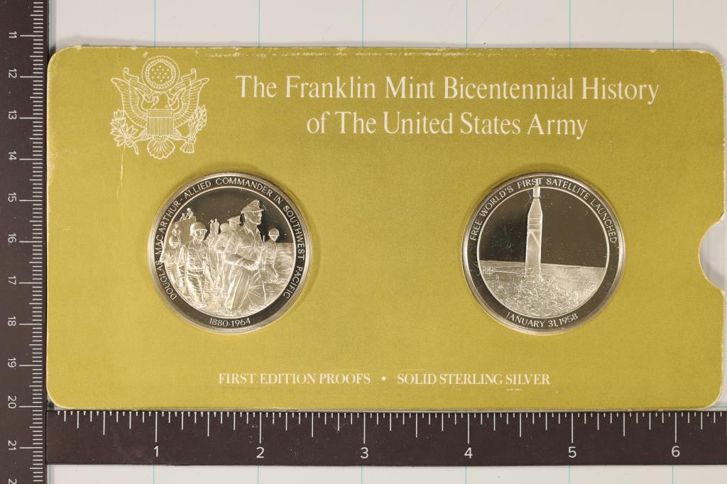 2-1ST EDITION PROOF STERLING SILVER BICENTENNIAL