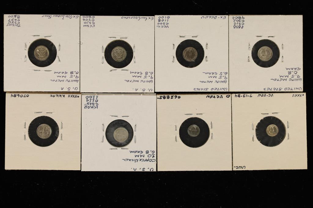 8 MINI REPLICAS OF US QUARTERS. 2-1924, 4-1978 &