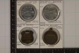 8 MINI REPLICAS OF US QUARTERS. 2-1924, 4-1978 &