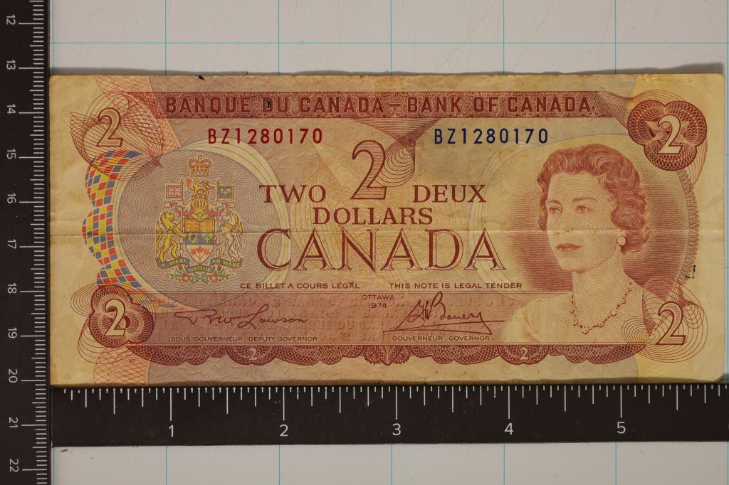 1974 CANADA $2 BILL