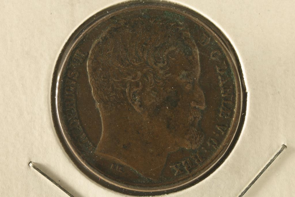 1852 DENMARK 1 SKILLING KM-754