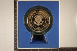 7.8 OZ. PROOF SOLID BRONZE 1973 INAUGURATION MEDAL