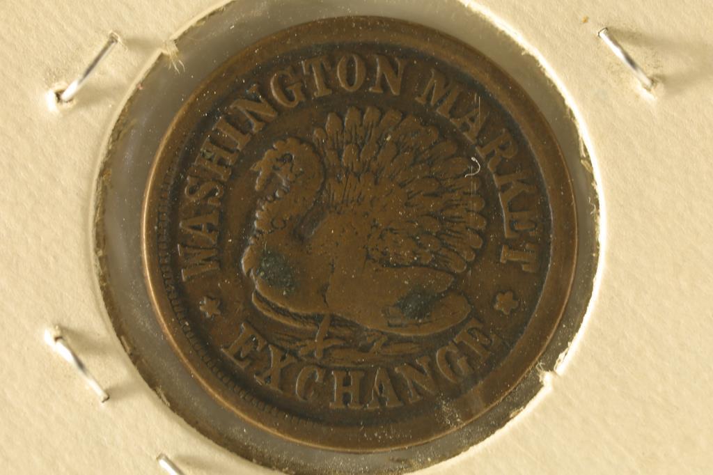 1863 CIVIL WAR TOKEN "LIVE & LET LIVE" WASHINGTON