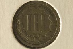 1874 US THREE CENT "NICKEL"