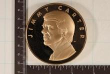 2 3/4'' JIMMY CARTER SOLID BRONZE MEDAL 1977