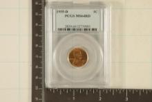 1955-D LINCLON WHEAT CENT PCGS MS64RD