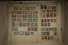 31 ASSORTED STAMP COLLECTORS PAGES FROM