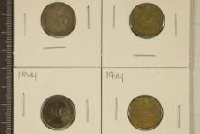 4-1944 NEDERLANDS-CURACAO SILVER 1/4 GULDENS