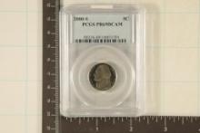 2000-S JEFFERSON NICKEL PCGS PR69DCAM