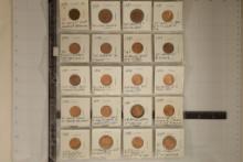 ERRORS 20 LINCOLN CENT ERROR COINS.  INCLUDES: