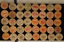 40 ASSORTED WOODEN NICKELS: SAMBOS, LITTLE