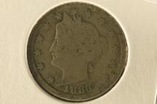 SEMI-KEY 1883 LIBERTY "V" NICKEL WITH CENTS.