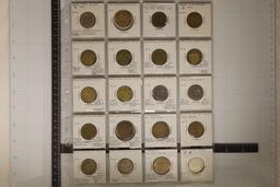 20 ASSORTED MANUFACTURERS STOCK ARCADE TOKENS