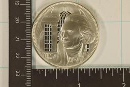 32 GRAMS PF STERLING SILVER THOMAS JEFFERSON