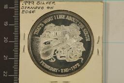 1972 KREWE OF RHEA .999 SILVER "THATS WHAT I LIKE