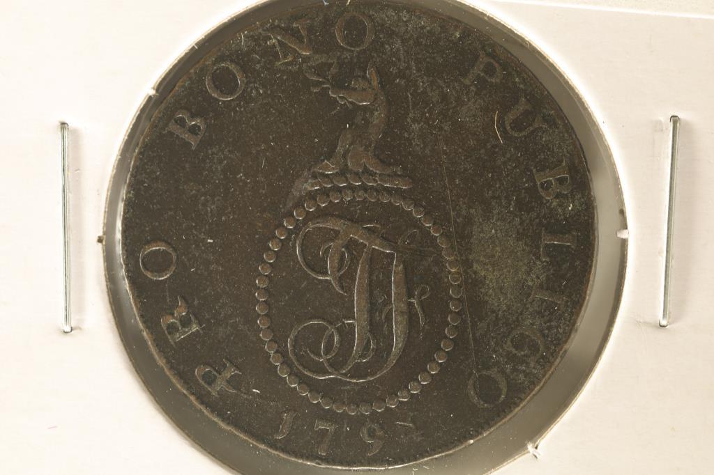 1794 CONDER TOKEN. THEY R MOSTLY 18TH CENTURY