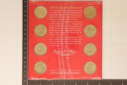 2011 US P & D 8 COIN PRESIDENTIAL DOLLAR UNC SET