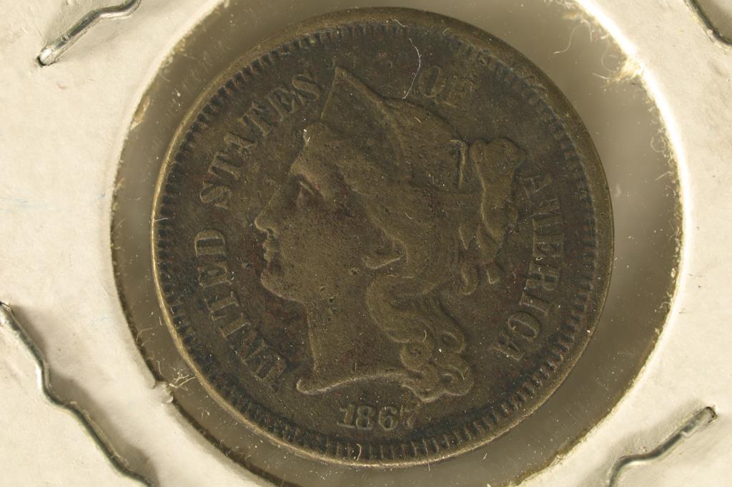 1867 US 2 CENT PIECE