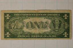 1935-A HAWAIIAN OVERPRINT US $1 SILVER CERTIFICATE