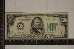 1934-A US $50 FRN GREEN SEAL