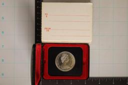 1972 CANADA SILVER $1 BU .3750 OZ. ASW IN BLACK