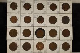 ERRORS 20 AUSTRALIA COINS, 8 HALF PENNIES (1921-