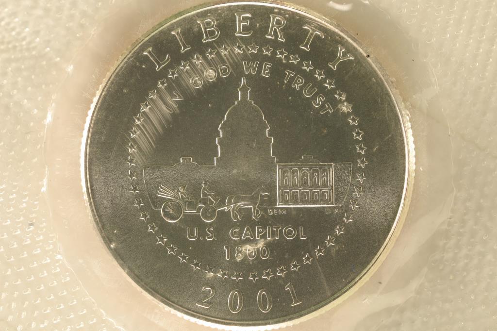 2001-P US BRILLIANT UNC HALF DOLLAR US CAPITOL