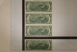 4-1976 US $2 FRN'S CRISP UNC 2 HAVE CONSECUTIVE