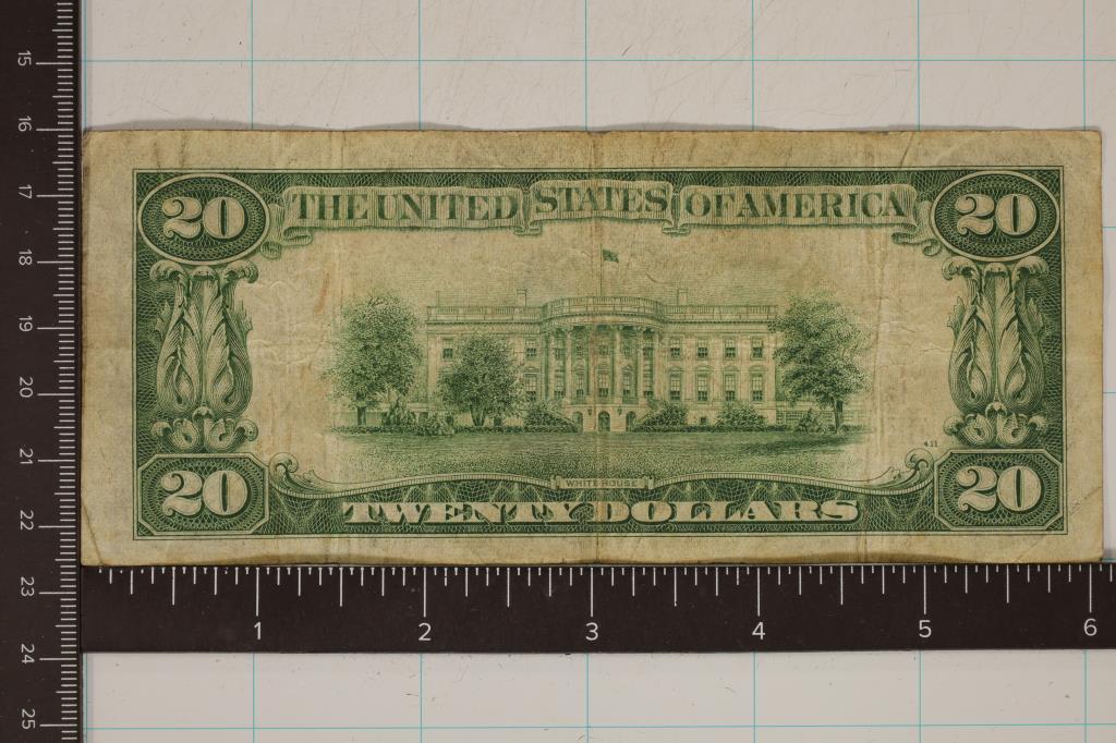 1934-A US $20 FEDERAL RESERVE NOTE GREEN SEAL