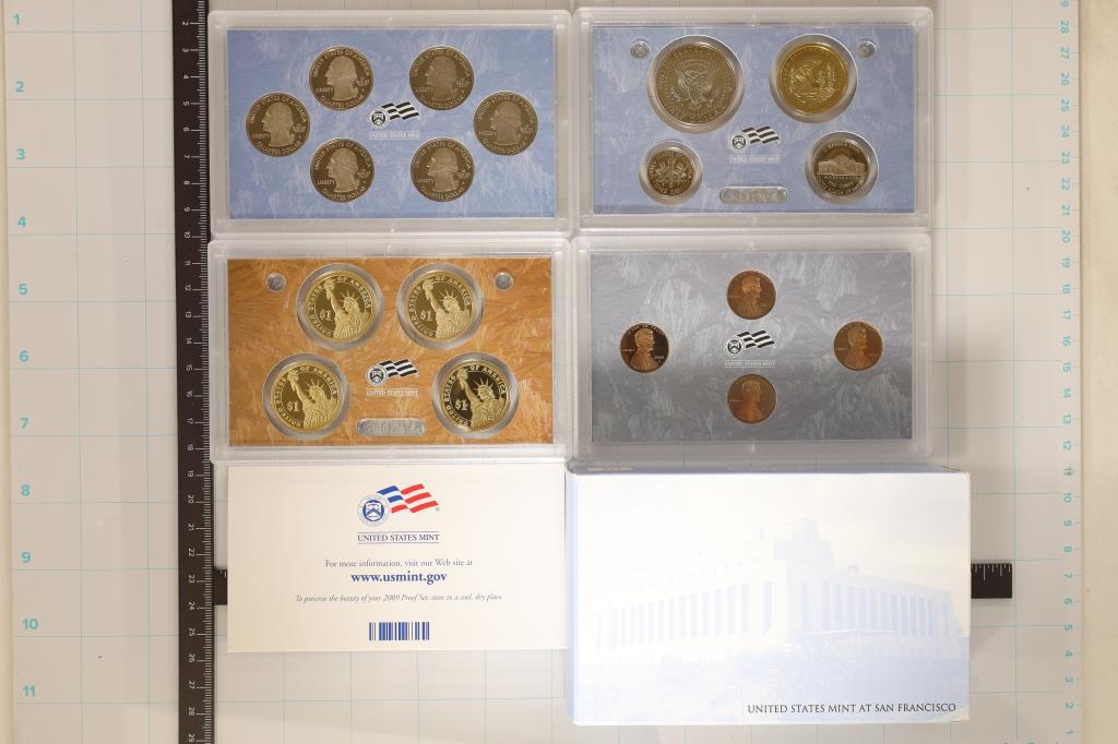 2009 US PROOF SET (WITH BOX) 18 PIECES WITH BOX