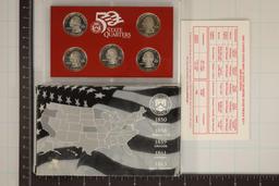 2005 SILVER US 50 STATE QUARTERS PROOF SET WITHBOX