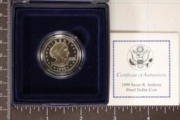 1999-P PROOF SBA DOLLAR IN ORIGINAL US MINT BOX