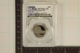 2010-S YOSEMITE N.P. QUARTER PCGS PR70 DCAM