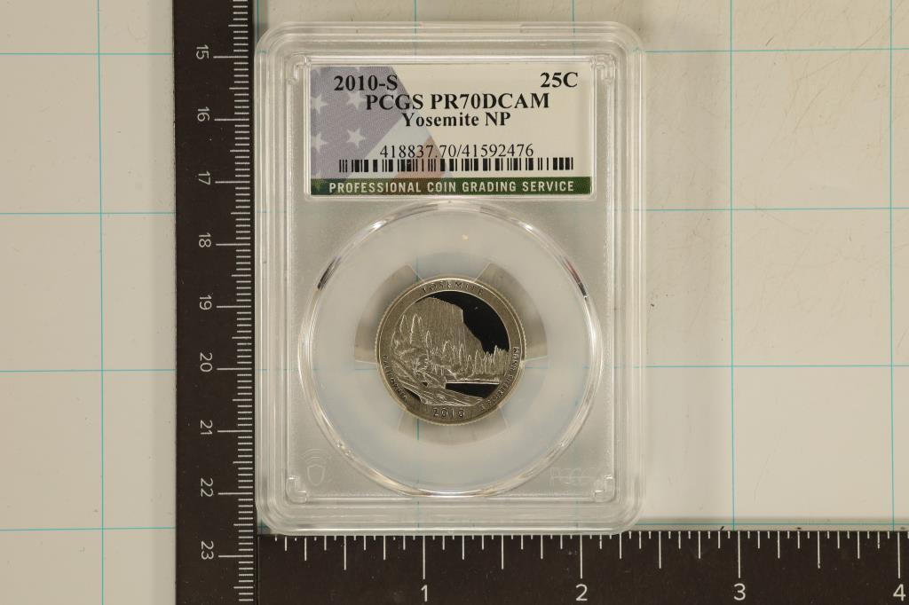 2010-S YOSEMITE N.P. QUARTER PCGS PR70 DCAM