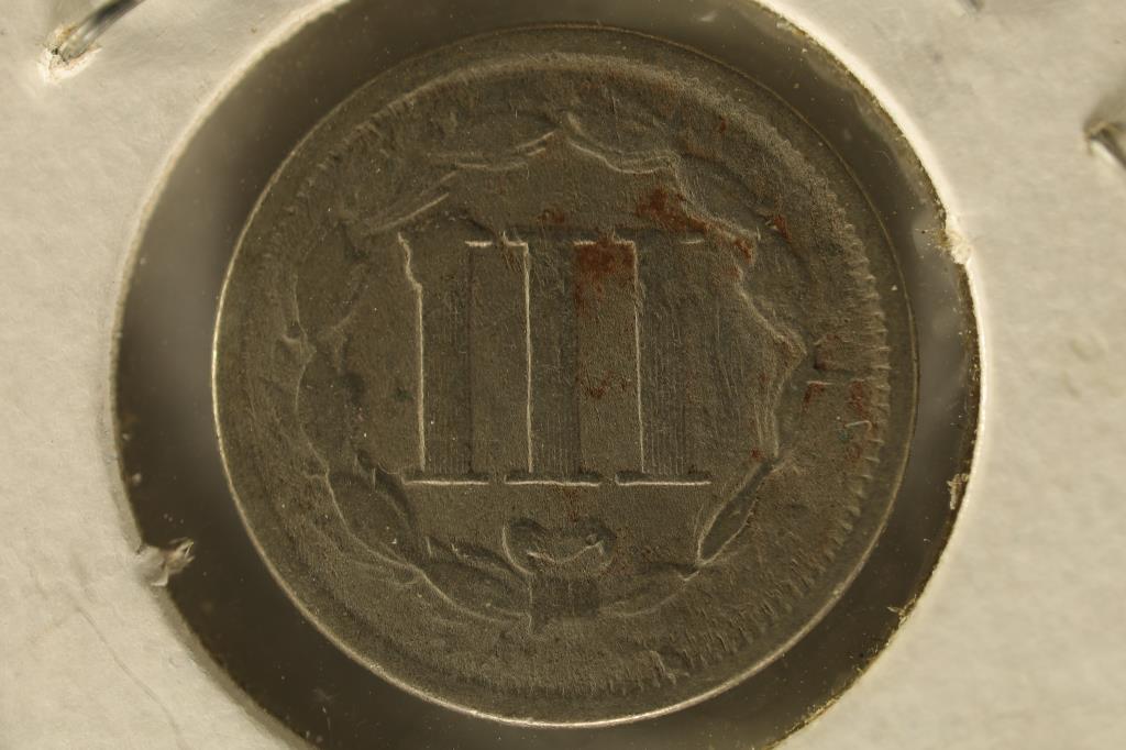1866 US THREE CENT PIECE (NICKEL)
