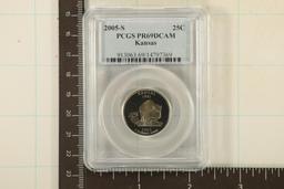 2005-S KANSAS QUARTER PCGS PR69 DCAM