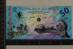 2016 NEDERLANDS MAURITIUS POLYMER 50 GULDEN