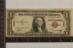 1935-A HAWAIIAN OVERPRINT US $1 SILVER CERTIFICATE