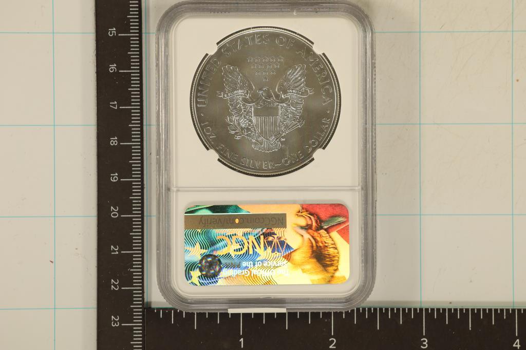 2017 AMERICAN SILVER EAGLE NGC MS69 1 OZ. SILVER