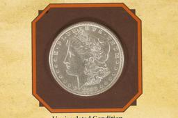 1883 MORGAN SILVER DOLLAR UNC ON GERONIMO
