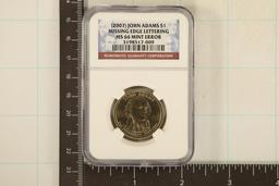 ERROR 2007 MISSING EDGE LETTERING US ADAMS $