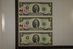 3-1976 US $2 FRNS CRISP UNC 2 HAVE 13 CENT